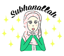 Lovely Aesha (Pastel Hijab) sticker #6421533