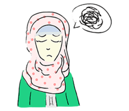 Lovely Aesha (Pastel Hijab) sticker #6421535
