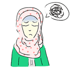 Lovely Aesha (Pastel Hijab) sticker #6421535