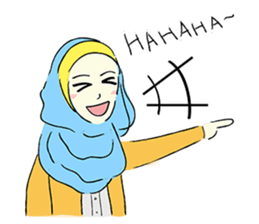 Lovely Aesha (Pastel Hijab) sticker #6421536