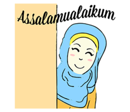 Lovely Aesha (Pastel Hijab) sticker #6421537