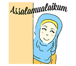 Lovely Aesha (Pastel Hijab) sticker #6421537