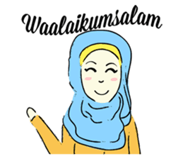 Lovely Aesha (Pastel Hijab) sticker #6421538