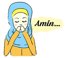 Lovely Aesha (Pastel Hijab) sticker #6421539
