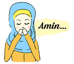 Lovely Aesha (Pastel Hijab) sticker #6421539