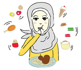 Lovely Aesha (Pastel Hijab) sticker #6421540
