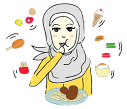 Lovely Aesha (Pastel Hijab) sticker #6421540