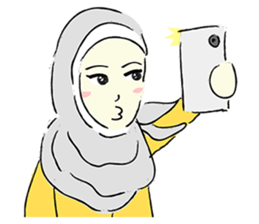 Lovely Aesha (Pastel Hijab) sticker #6421541