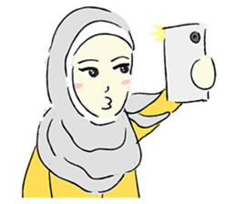 Lovely Aesha (Pastel Hijab) sticker #6421541