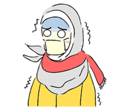 Lovely Aesha (Pastel Hijab) sticker #6421542