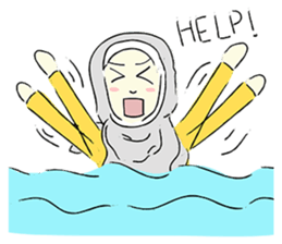 Lovely Aesha (Pastel Hijab) sticker #6421543