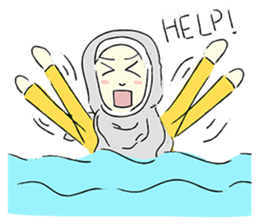 Lovely Aesha (Pastel Hijab) sticker #6421543