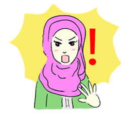 Lovely Aesha (Pastel Hijab) sticker #6421545