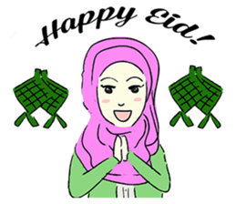 Lovely Aesha (Pastel Hijab) sticker #6421547