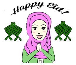 Lovely Aesha (Pastel Hijab) sticker #6421547