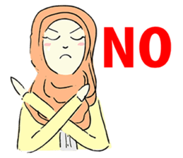 Lovely Aesha (Pastel Hijab) sticker #6421550