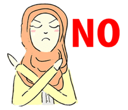 Lovely Aesha (Pastel Hijab) sticker #6421550