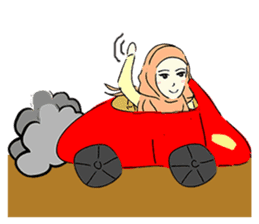 Lovely Aesha (Pastel Hijab) sticker #6421551