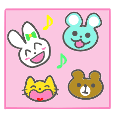 colorful animal flock