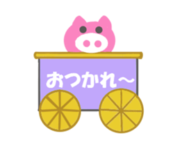 colorful animal flock sticker #6422148