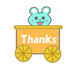 colorful animal flock sticker #6422149