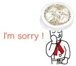 Dull joke dish sticker(English) sticker #6422162