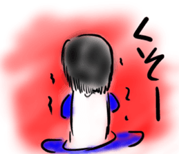 Woman ghost Sticker2 sticker #6422315