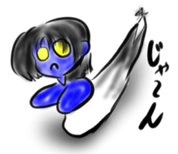 Woman ghost Sticker2 sticker #6422323