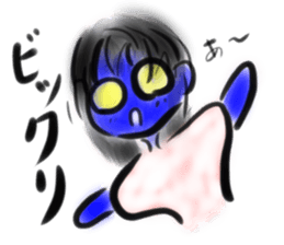 Woman ghost Sticker2 sticker #6422332