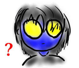 Woman ghost Sticker2 sticker #6422339