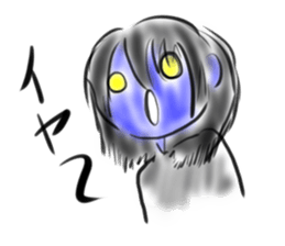 Woman ghost Sticker2 sticker #6422345