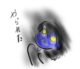 Woman ghost Sticker2 sticker #6422350