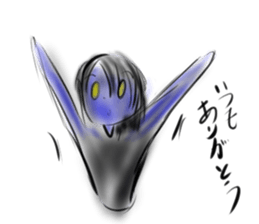 Woman ghost Sticker2 sticker #6422351