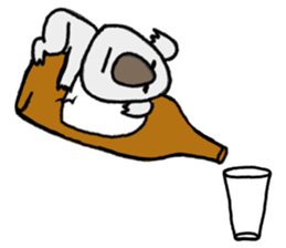Sobering Koala sticker #6422593