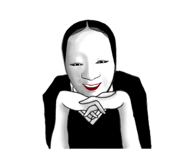 Next of Japanese classical comedy sticker #6422673