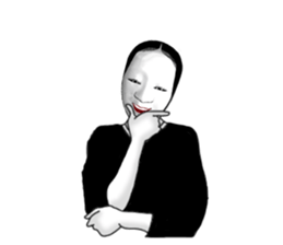 Next of Japanese classical comedy sticker #6422674