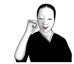 Next of Japanese classical comedy sticker #6422675