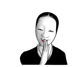 Next of Japanese classical comedy sticker #6422676