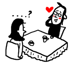 lonely single adult man love story sticker #6423140