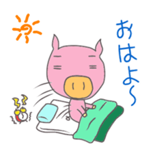 Cat and Pig and Kappa sticker #6423333