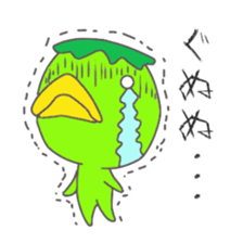 Cat and Pig and Kappa sticker #6423358