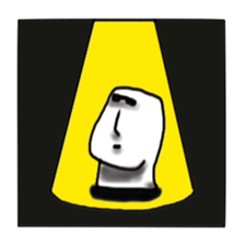Horrible Moai statue sticker #6423735