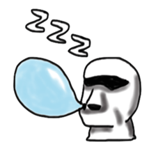 Horrible Moai statue sticker #6423740