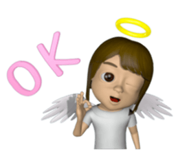 3D Angel sticker #6423769