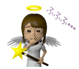3D Angel sticker #6423776