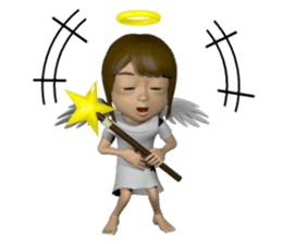 3D Angel sticker #6423778