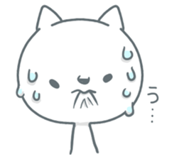 White cat Purupuru! sticker #6423921