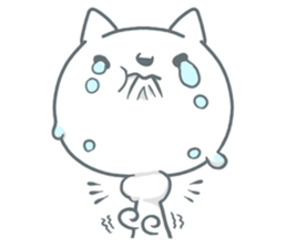 White cat Purupuru! sticker #6423926