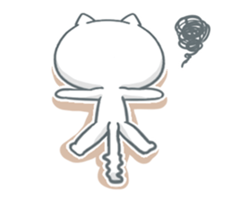 White cat Purupuru! sticker #6423927