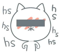White cat Purupuru! sticker #6423938